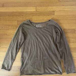 Brown Long Sleeve Top